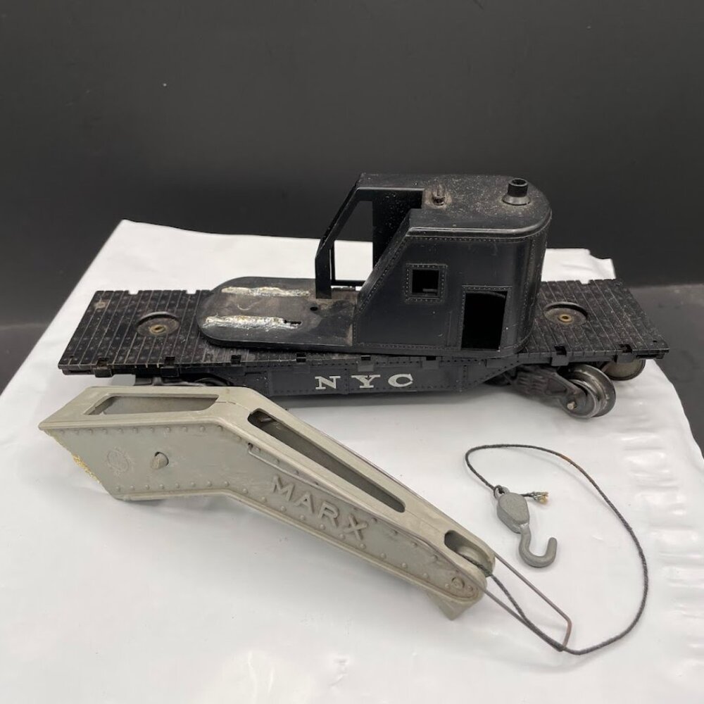 Marx Black NYC Derrick Crane Black Gray Plastic O Gauge PARTS or REPAIR